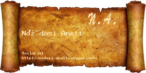 Nádasi Anett névjegykártya